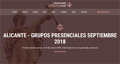 Desktop Screenshot of oposicionesalbert.com